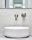 Round Single Towel Rail - PVD Brushed Nickel