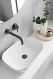 Round Wall Mixer Short Pin ever Trim Kit (In-wall Body Not Included) - Shadow Gunmetal