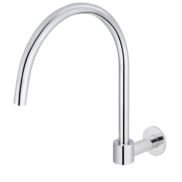 Round High-Rise Swivel Wall Spout
