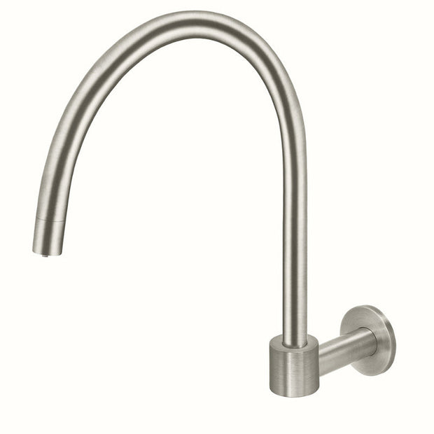 Round High-Rise Swivel Wall Spout