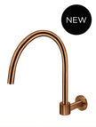 Round High-Rise Swivel Wall Spout