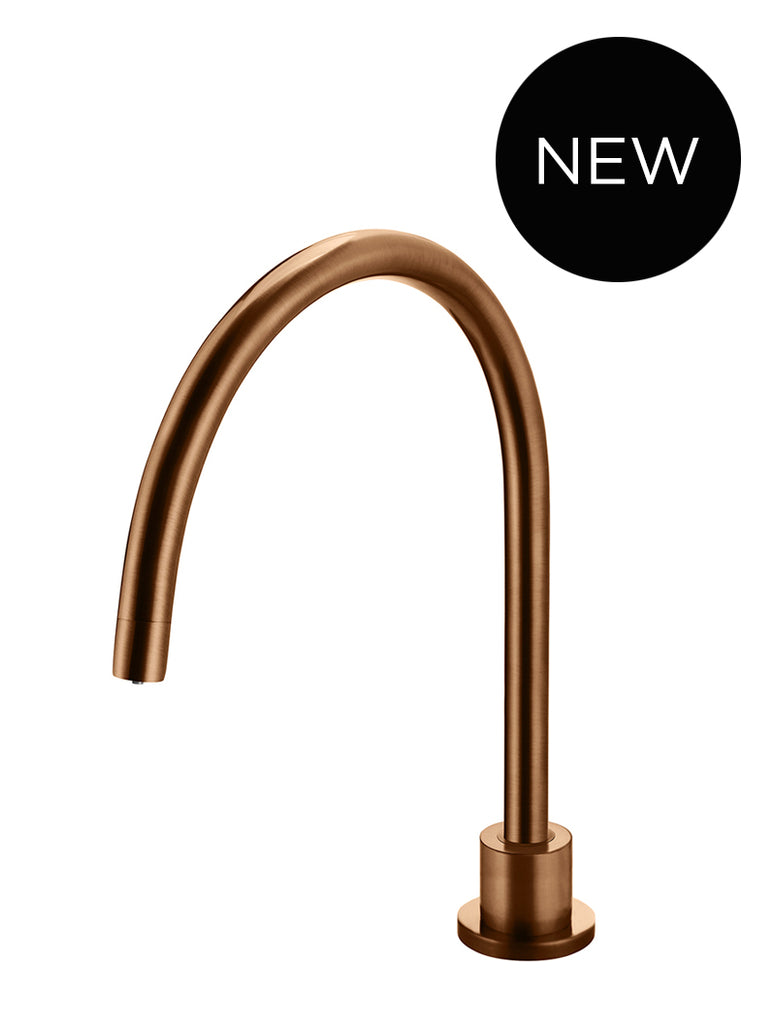 Round Gooseneck High-Rise Swivel Hob Spout