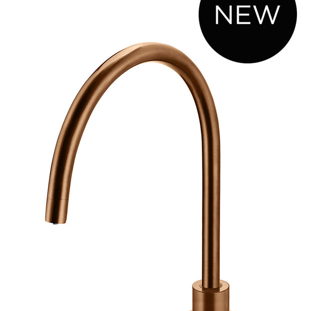 Round Gooseneck High-Rise Swivel Hob Spout