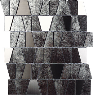 Metalgres Antique Silver Castle Porcelain Mosaic tile