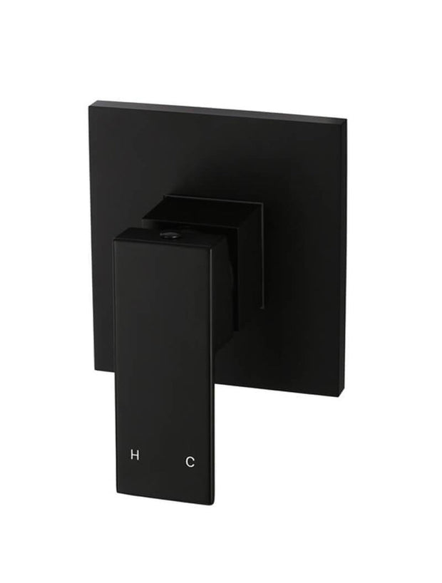 Square Wall Mixer in Matte Black