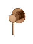 Round Wall Mixer Trim Kit (In-wall Body Not Included) - Lustre Bronze