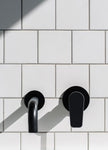 Round Wall Mixer Paddle Handle Trim Kit (In-wall Body Not Included) - Matte Black