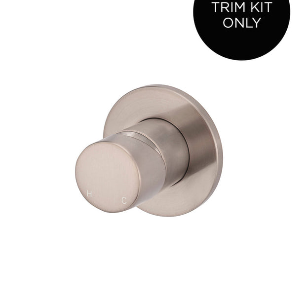 Round Wall Mixer Pinless Handle Trim Kit (In-wall Body Not Included)