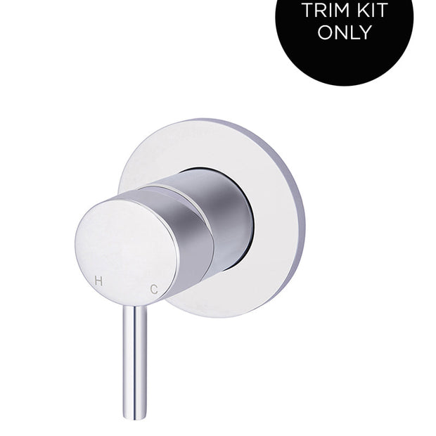 Round Wall Mixer Short Pin lever Trim Kit (In-wall Body Not Included) - Polished Chrome