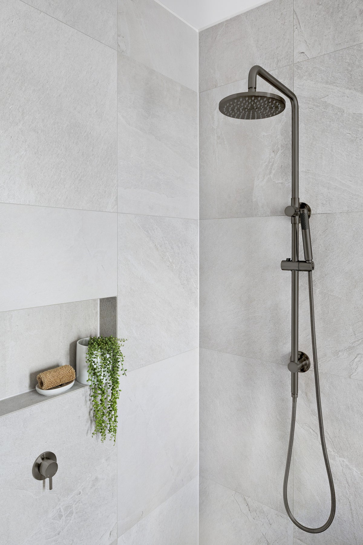 Round Wall Mixer Short Pin ever Trim Kit (In-wall Body Not Included) - Shadow Gunmetal