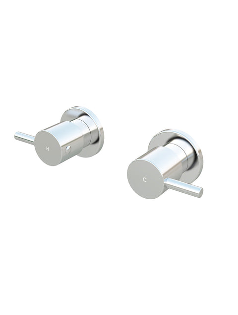 Meir Round Quarter Turn Wall Top Assemblies wall taps