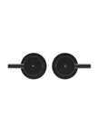 Round Quarter Turn Wall Top Assemblies - Matte Black