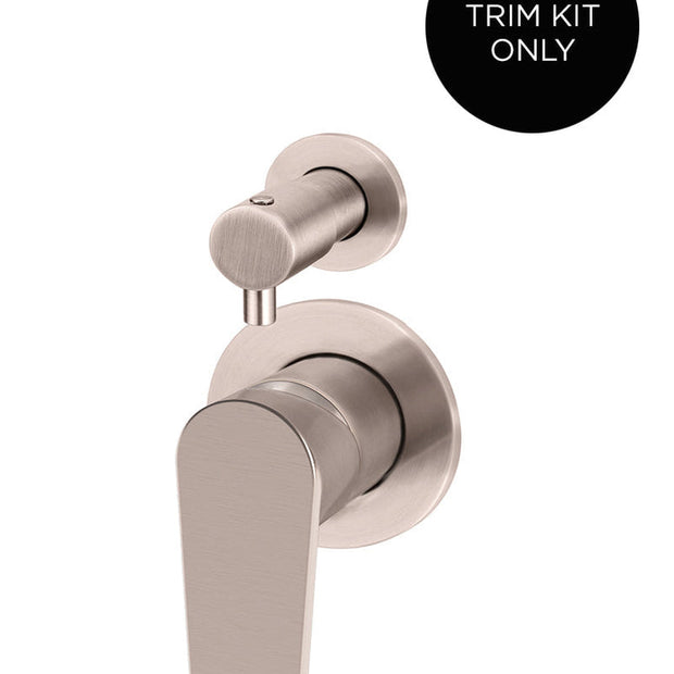 Round Diverter Mixer Paddle Handle Trim Kit (In-wall Body Not Included)