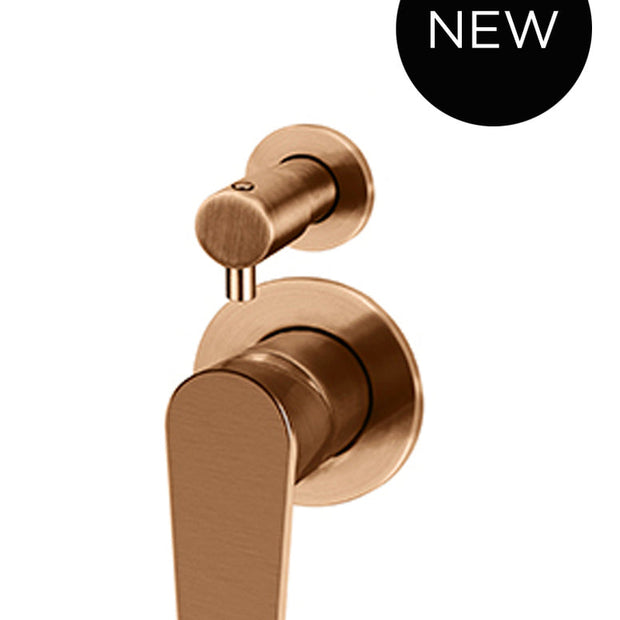 Round Diverter Mixer Paddle Handle Trim Kit (In-wall Body Not Included)