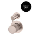 Round Diverter Mixer Pinless Handle Trim Kit (In-wall Body Not Included)