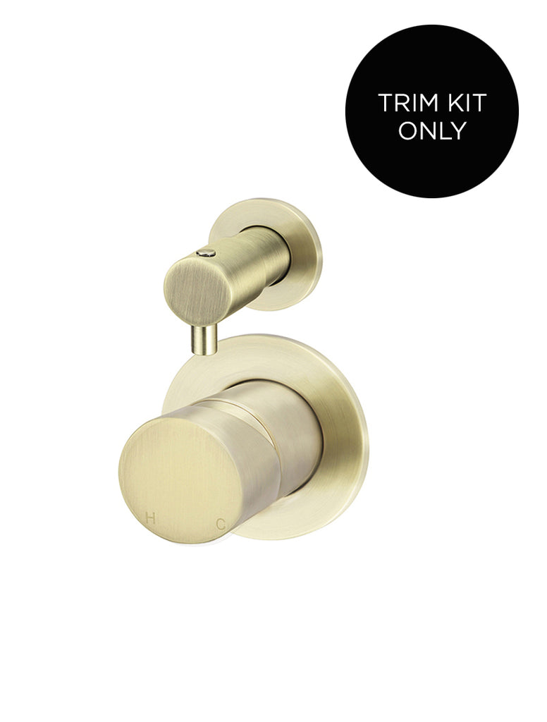 Round Diverter Mixer Pinless Handle Trim Kit (In-wall Body Not Included)