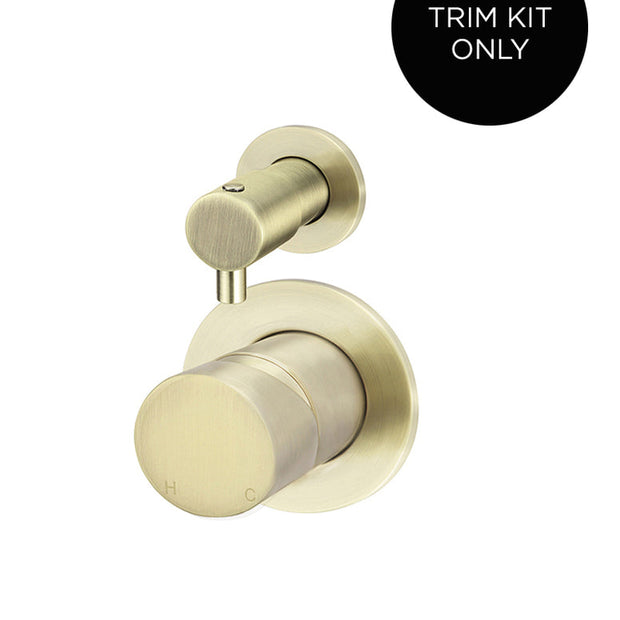 Round Diverter Mixer Pinless Handle Trim Kit (In-wall Body Not Included)
