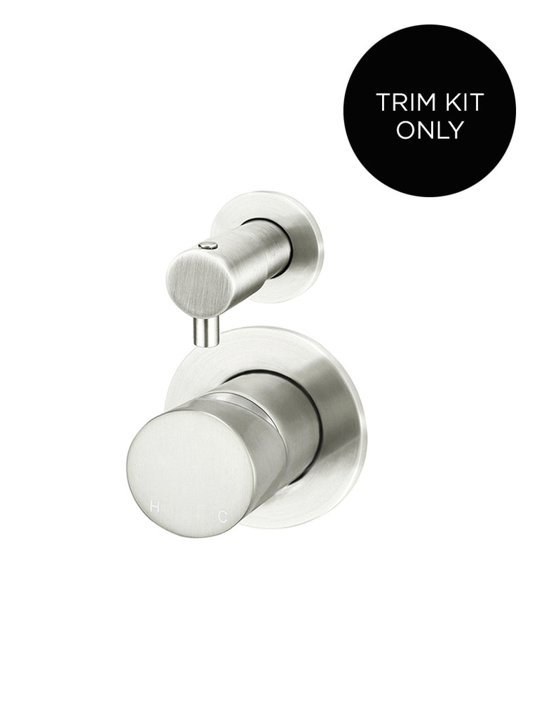 Round Diverter Mixer Pinless Handle Trim Kit (In-wall Body Not Included)