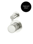 Round Diverter Mixer Pinless Handle Trim Kit (In-wall Body Not Included)