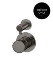 Round Diverter Mixer Pinless Handle Trim Kit (In-wall Body Not Included)