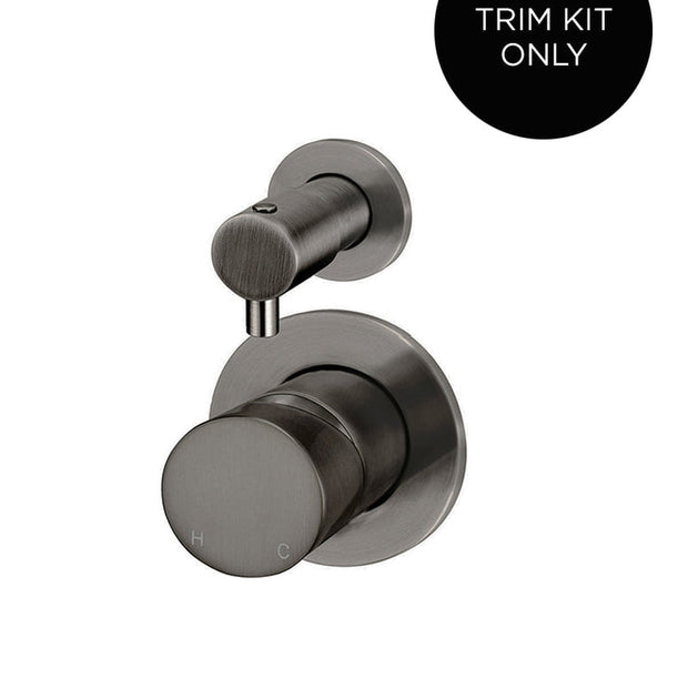 Round Diverter Mixer Pinless Handle Trim Kit (In-wall Body Not Included)