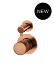 Round Diverter Mixer Pinless Handle Trim Kit (In-wall Body Not Included)