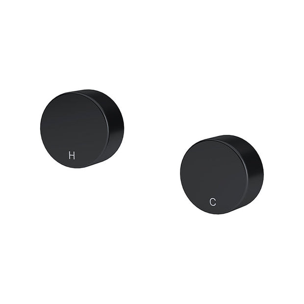 Circular Wall Taps - Matte Black