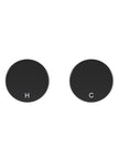 Circular Wall Taps - Matte Black