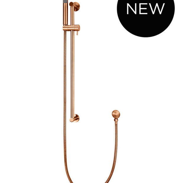 Round Hand Shower on Rail Column