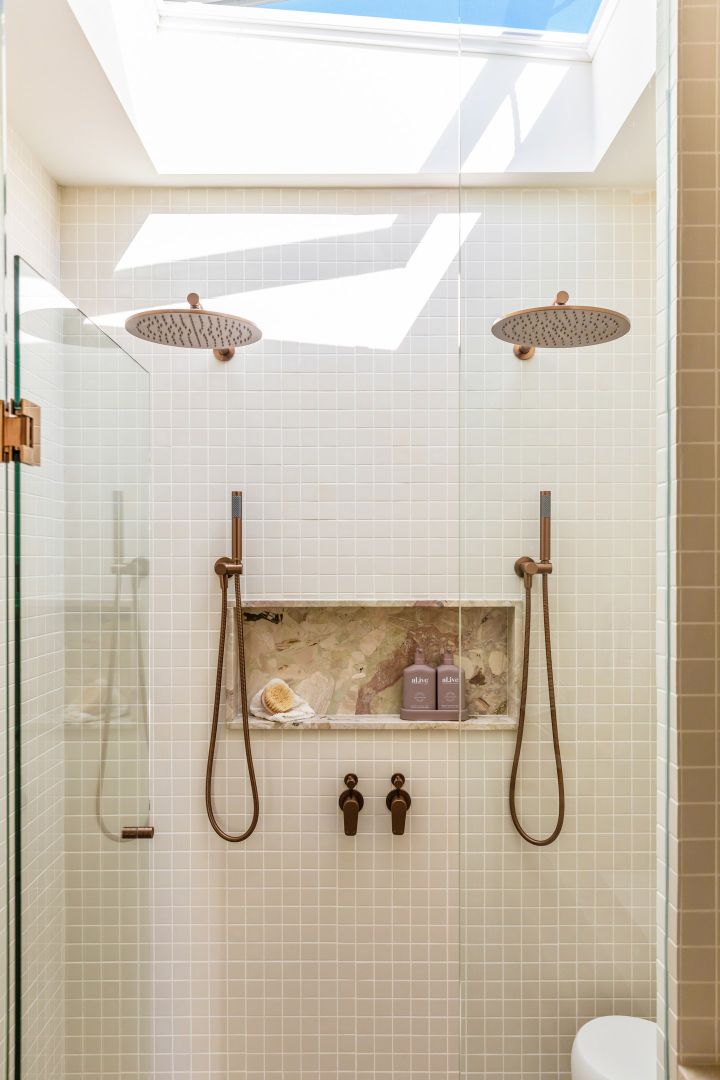 Glass to Glass Shower Door Hinge - Lustre Bronze