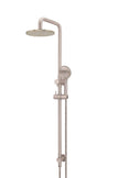 Round Combination Shower Rail 200mm Rose, Three Function Hand Shower