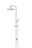 Round Combination Shower Rail, 200mm Rose, Three-Function Hand Shower