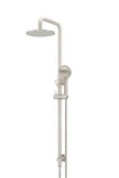 Round Combination Shower Rail 200mm Rose, Three Function Hand Shower