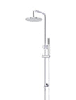 Round Combination Shower Rail, 200mm Rose, Single Function Hand Shower