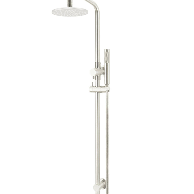 Round Combination Shower Rail, 200mm Rose, Single Function Hand Shower