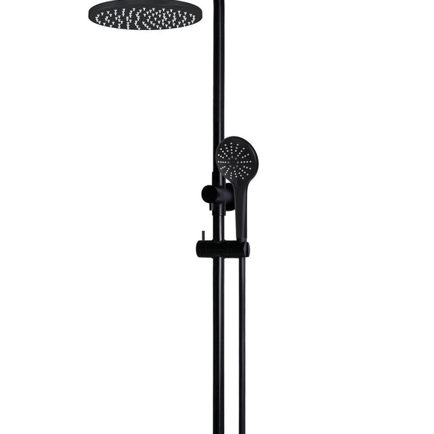 Round Combination Shower Rail, 200mm Rose, Three-Function Hand Shower