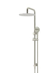 Round Combination Shower Rail 300mm Rose, Three Function Hand Shower