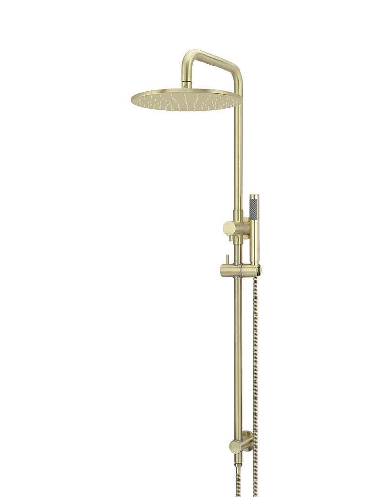 Round Combination Shower Rail, 300mm Rose, Single Function Hand Shower