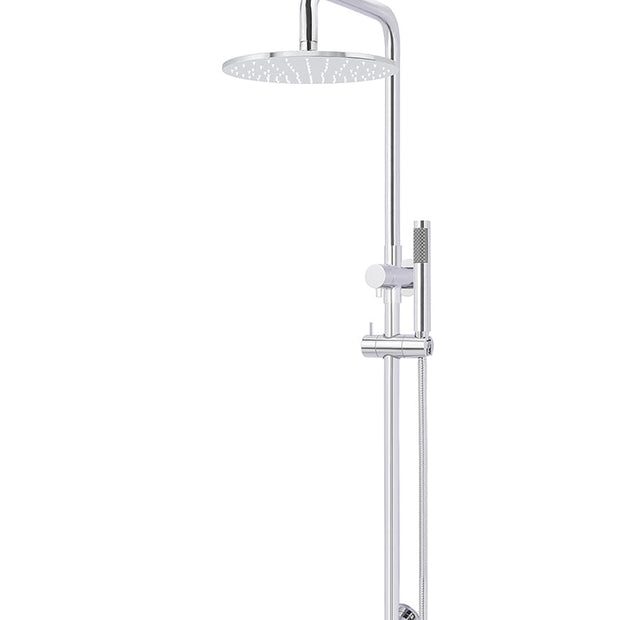 Round Combination Shower Rail, 300mm Rose, Single Function Hand Shower