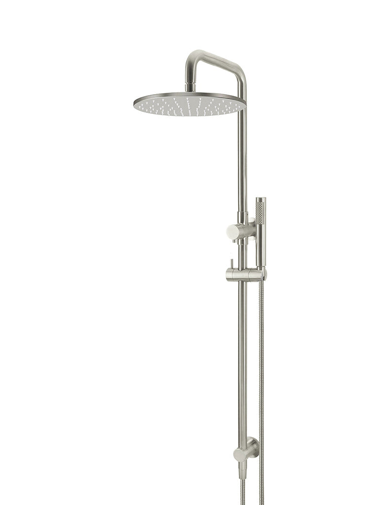 Round Combination Shower Rail, 300mm Rose, Single Function Hand Shower