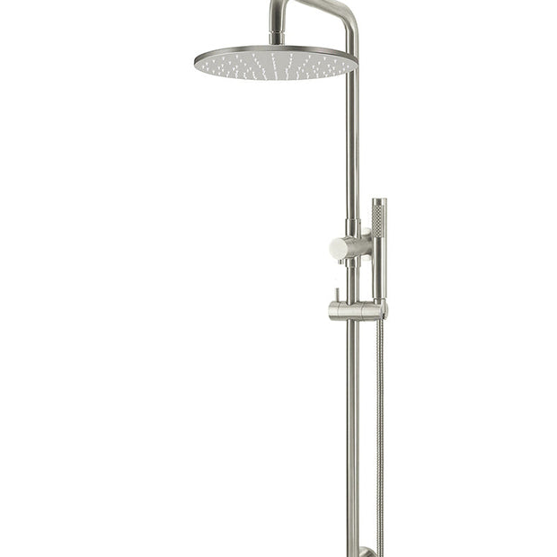 Round Combination Shower Rail, 300mm Rose, Single Function Hand Shower