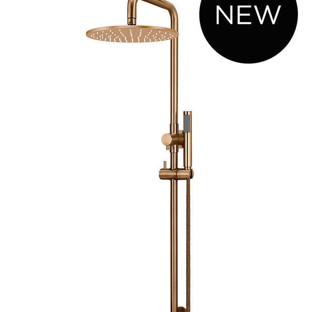 Round Combination Shower Rail, 300mm Rose, Single Function Hand Shower