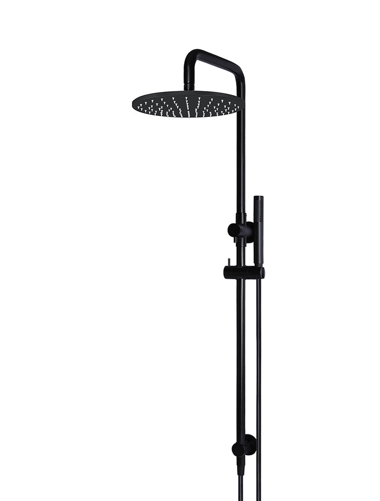Round Combination Shower Rail, 300mm Rose, Single Function Hand Shower