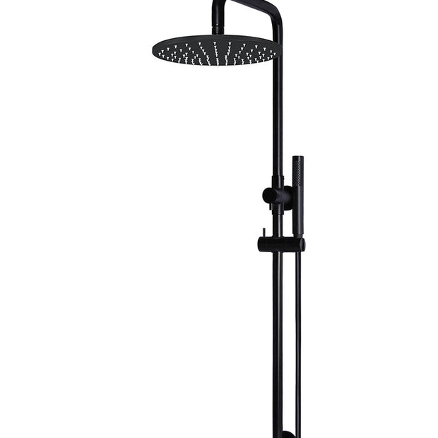 Round Combination Shower Rail, 300mm Rose, Single Function Hand Shower