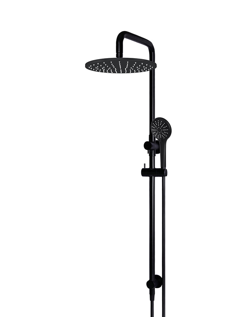 Round Combination Shower Rail, 300mm Rose, Three Function Hand Shower