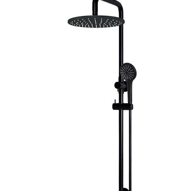 Round Combination Shower Rail, 300mm Rose, Three Function Hand Shower