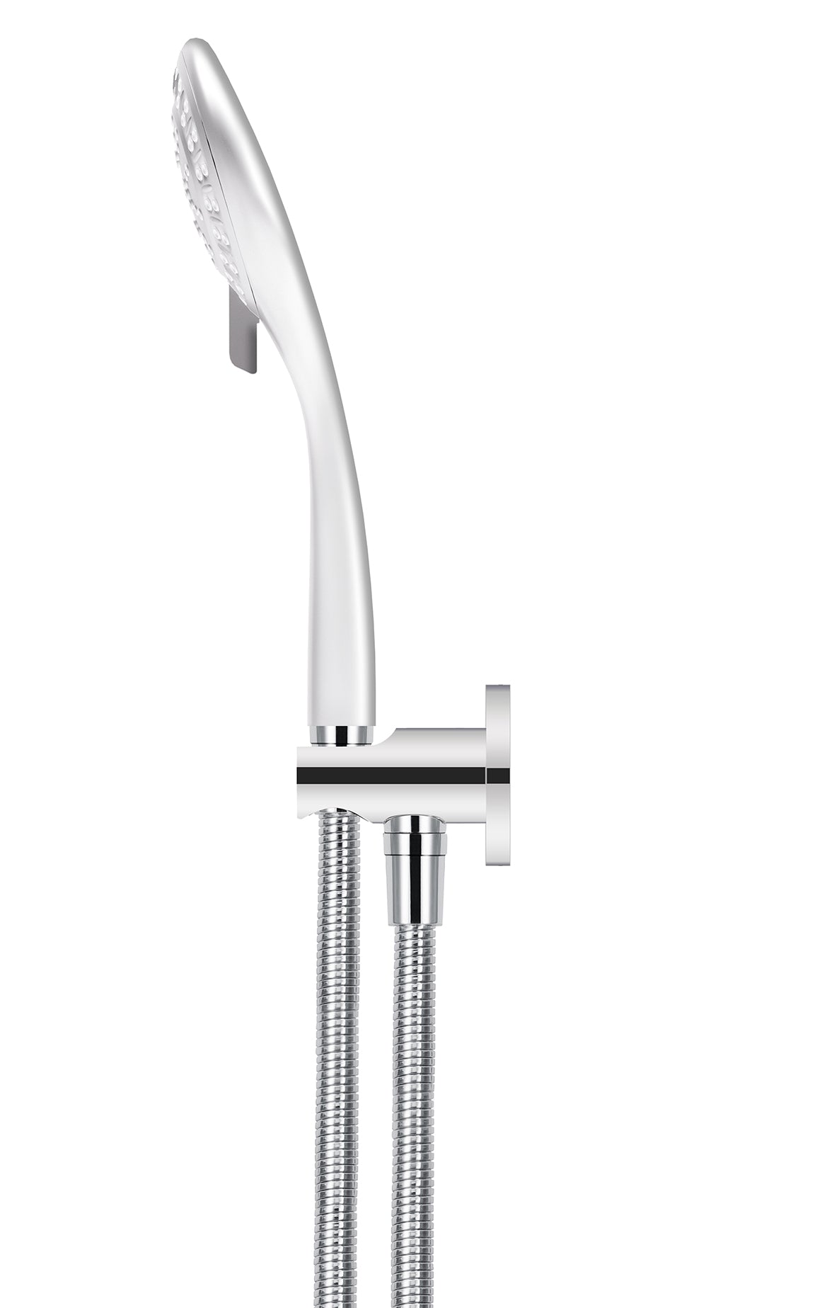 Round Three Function Hand Shower on Fixed Bracket - Polished Chrome