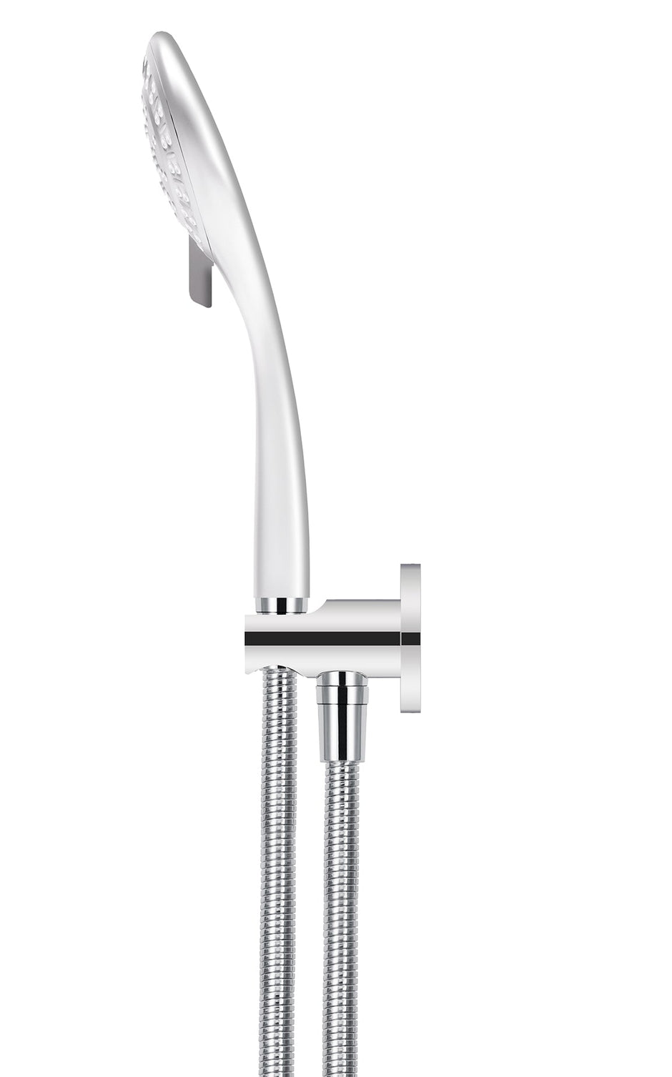 Round Three Function Hand Shower on Fixed Bracket - Polished Chrome