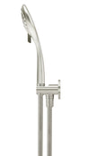 Round Three Function Hand Shower on Fixed Bracket - PVD Brushed Nickel