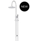 Round Gooseneck Shower Set with 200mm rose, Single-Function Hand Shower